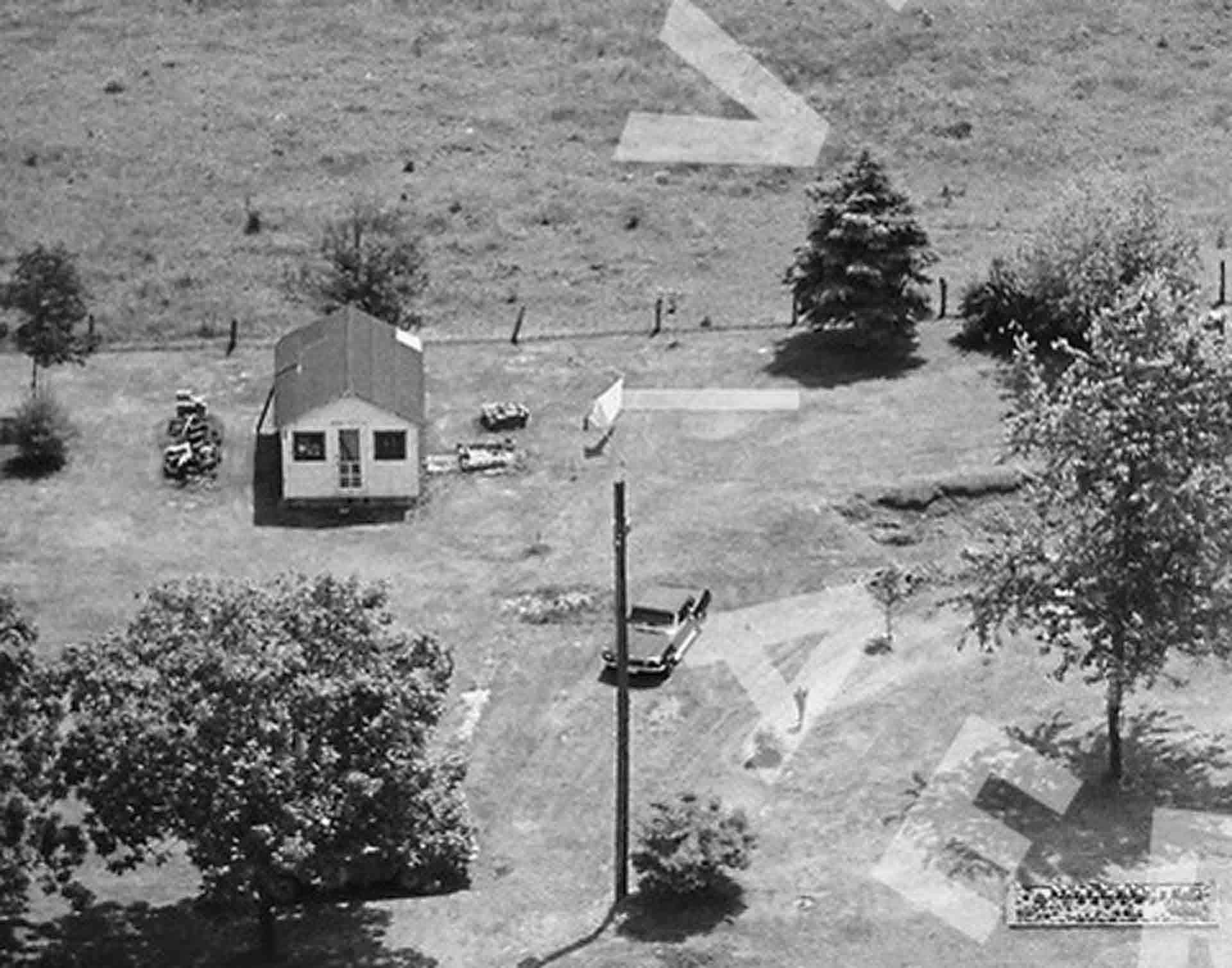 Original location of the Juneberry Hill Schoolhouse