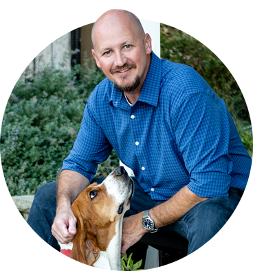 Marlin Miller with his dog